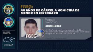 Homicida de una menor en Jerécuaro recibe 40 años y 3 meses de prisión Homicida de una menor en Jerécuaro recibe 40 años y 3 meses de prisión
