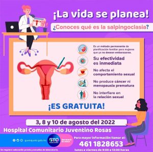 El Sistema de Salud GTO lanza jornadas de salpingoclasia gratuitas en Juventino Rosas El Sistema de Salud GTO lanza jornadas de salpingoclasia gratuitas en Juventino Rosas