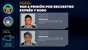 Dos sujetos fueron enviados a prisión por el secuestro exprés y robo de sus pertenencias, que sufrieron una mujer y su sobrino en San Luis de la Paz Dos sujetos fueron enviados a prisión por el secuestro exprés y robo de sus pertenencias, que sufrieron una mujer y su sobrino en San Luis de la Paz