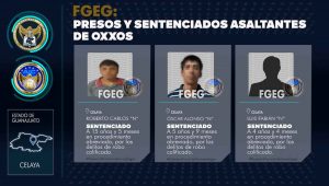 Sentenciados asaltantes de tiendas Oxxo en Celaya. En más de 20 ocasiones robaron mercancías y dinero en efectivo Sentenciados asaltantes de tiendas Oxxo en Celaya. En más de 20 ocasiones robaron mercancías y dinero en efectivo
