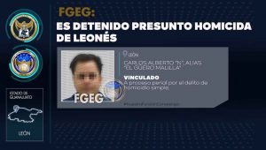 Esclarece Fiscalía General del Estado homicidio de leonés al detener y obtener vinculación a proceso en contra del presunto responsable. Esclarece Fiscalía General del Estado homicidio de leonés al detener y obtener vinculación a proceso en contra del presunto responsable.