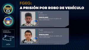 La FGEG deja en prisión a dos sujetos que amagaron a un hombre con un arma de balines y lo despojaron de su vehículo en la colonia Prado Hermoso, en León La FGEG deja en prisión a dos sujetos que amagaron a un hombre con un arma de balines y lo despojaron de su vehículo en la colonia Prado Hermoso, en León