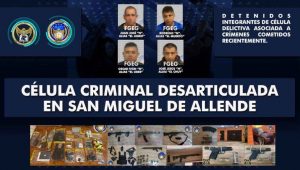 La Fiscalía General del Estado desarticula célula criminal relacionada a diversos homicidios cometidos en San Miguel de Allende La Fiscalía General del Estado desarticula célula criminal relacionada a diversos homicidios cometidos en San Miguel de Allende