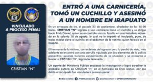 ENTRÓ A UNA CARNICERÍA, TOMÓ UN CUCHILLO Y ASESINÓ A UN HOMBRE EN IRAPUATO ENTRÓ A UNA CARNICERÍA, TOMÓ UN CUCHILLO Y ASESINÓ A UN HOMBRE EN IRAPUATO
