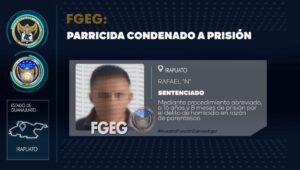 Asesinó a su padre a machetazos en Irapuato. La Fiscalía General del Estado obtuvo una sentencia en su contra. Asesinó a su padre a machetazos en Irapuato. La Fiscalía General del Estado obtuvo una sentencia en su contra.
