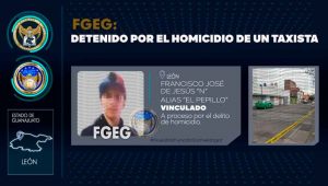 La Fiscalía General del Estado detuvo al presunto homicida de un taxista en León La Fiscalía General del Estado detuvo al presunto homicida de un taxista en León