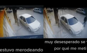 Joven graba el momento donde un hombre la esta persiguiendo Joven graba el momento donde un hombre la esta persiguiendo