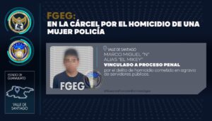 MARCO MIGUEL «N» se encuentra en la cárcel, vinculado a proceso penal por el homicidio de una mujer policía. MARCO MIGUEL «N» se encuentra en la cárcel, vinculado a proceso penal por el homicidio de una mujer policía.
