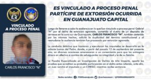 ES VINCULADO A PROCESO PENAL PARTÍCIPE DE EXTORSIÓN OCURRIDA EN GUANAJUATO CAPITAL ES VINCULADO A PROCESO PENAL PARTÍCIPE DE EXTORSIÓN OCURRIDA EN GUANAJUATO CAPITAL
