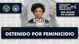 Es capturado y vinculado a proceso, sujeto de alta peligrosidad, presunto responsable de la muerte violenta de una mujer por razones de género. Es capturado y vinculado a proceso, sujeto de alta peligrosidad, presunto responsable de la muerte violenta de una mujer por razones de género.