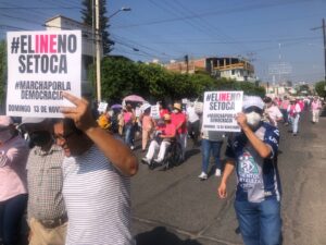 Marchan irapuatenses a favor del INE Marchan irapuatenses a favor del INE