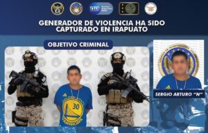 La Fiscalía General del Estado anuncia la detención de «El Diablo», un sujeto ejecutor de violencia homicida en la zona de Irapuato. La Fiscalía General del Estado anuncia la detención de «El Diablo», un sujeto ejecutor de violencia homicida en la zona de Irapuato.