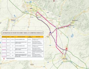 ANUNCIAN CIERRE DE CARRETERA POR OBRAS ANUNCIAN CIERRE DE CARRETERA POR OBRAS