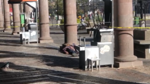 Muere indigente debajo de los portales en Centro Histórico de Irapuato Muere indigente debajo de los portales en Centro Histórico de Irapuato