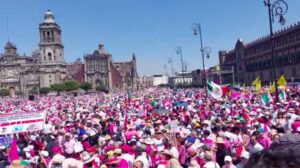 La protesta de la oposición en defensa del INE La protesta de la oposición en defensa del INE