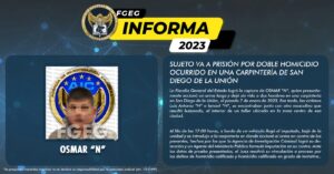 SUJETO VA A PRISIÓN POR DOBLE HOMICIDIO OCURRIDO EN UNA CARPINTERÍA DE SAN DIEGO DE LA UNIÓN SUJETO VA A PRISIÓN POR DOBLE HOMICIDIO OCURRIDO EN UNA CARPINTERÍA DE SAN DIEGO DE LA UNIÓN