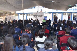 Llevan plática de Cultura Vial a los alumnos de SABES Cabecera Llevan plática de Cultura Vial a los alumnos de SABES Cabecera