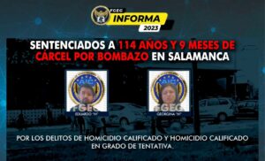 FGEG obtiene sentencia de más de un siglo de cárcel contra pareja que envió un “regalo” con una bomba FGEG obtiene sentencia de más de un siglo de cárcel contra pareja que envió un “regalo” con una bomba