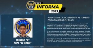 AGENTES DE LA AIC DETIENEN AL “DIABLO” POR HOMICIDIO EN SILAO AGENTES DE LA AIC DETIENEN AL “DIABLO” POR HOMICIDIO EN SILAO