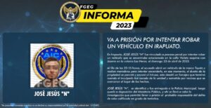 VA A PRISIÓN POR INTENTAR ROBAR UN VEHÍCULO EN IRAPUATO VA A PRISIÓN POR INTENTAR ROBAR UN VEHÍCULO EN IRAPUATO