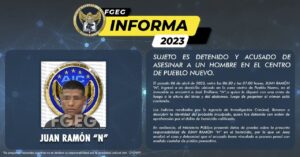 SUJETO ES DETENIDO Y ACUSADO DE ASESINAR A UN HOMBRE EN EL CENTRO DE PUEBLO NUEVO SUJETO ES DETENIDO Y ACUSADO DE ASESINAR A UN HOMBRE EN EL CENTRO DE PUEBLO NUEVO