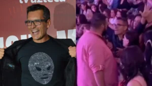 Captan a Sergio Sepulveda enfrentándose en concierto de Gloria Trevi Captan a Sergio Sepulveda enfrentándose en concierto de Gloria Trevi