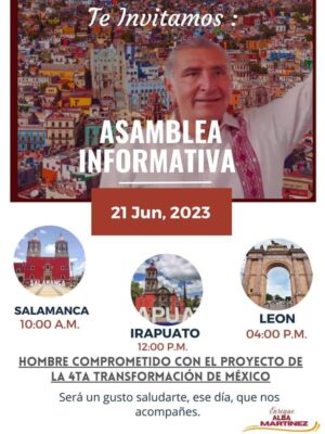Llega Adán Augusto a Salamanca, Irapuato y León Llega Adán Augusto a Salamanca, Irapuato y León