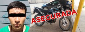 Detuvo la policía municipal a presunto homicida que manejaba una motocicleta que tiene reporte de robo Detuvo la policía municipal a presunto homicida que manejaba una motocicleta que tiene reporte de robo