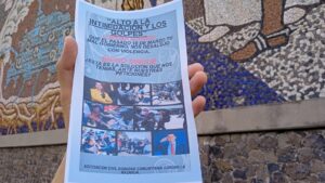 Reparten boletines que recuerdan la manifestación del 18 de junio; piden solución a Gobierno Estatal y Municipal Reparten boletines que recuerdan la manifestación del 18 de junio; piden solución a Gobierno Estatal y Municipal