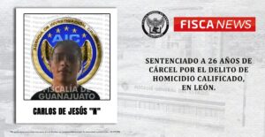 SUJETO ES SENTENCIADO POR EL ASESINATO DE “EL LOBITO” EN LA COLONIA LA PISCINA, EN LEÓN SUJETO ES SENTENCIADO POR EL ASESINATO DE “EL LOBITO” EN LA COLONIA LA PISCINA, EN LEÓN