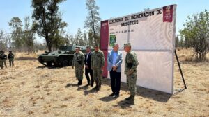 Realizan quema de narcóticos en XII Región Militar Realizan quema de narcóticos en XII Región Militar