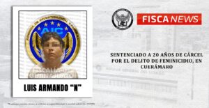 Feminicida es sentenciado a 20 años de cárcel en Cuerámaro. Feminicida es sentenciado a 20 años de cárcel en Cuerámaro.