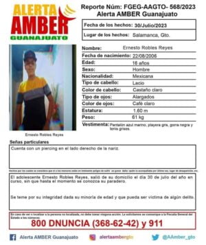 PIDEN AYUDA MEDIANTE ALERTA AMBER PARA PARA LOCALIZAR A JOVEN DESAPARECIDO PIDEN AYUDA MEDIANTE ALERTA AMBER PARA PARA LOCALIZAR A JOVEN DESAPARECIDO