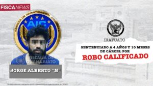 LA FGE OBTUVO CÁRCEL PARA LADRÓN DE VEHÍCULOS EN IRAPUATO LA FGE OBTUVO CÁRCEL PARA LADRÓN DE VEHÍCULOS EN IRAPUATO