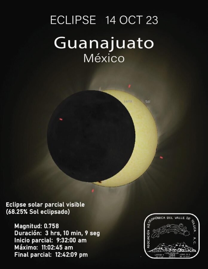 Llegará el eclipse solar y será visible en nuestro estado de Guanajuato