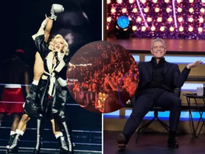 Madonna arroja cerveza a Andy Cohen en pleno concierto tras criticarla Madonna arroja cerveza a Andy Cohen en pleno concierto tras criticarla