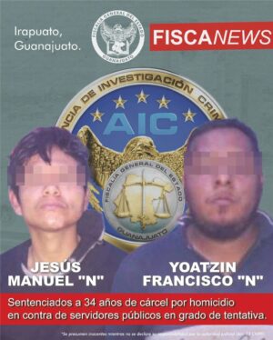 SUJETOS QUE INTENTARON ASESINAR A ELEMENTOS DE LA AIC PASARÁN MÁS DE 30 AÑOS EN LA CÁRCEL SUJETOS QUE INTENTARON ASESINAR A ELEMENTOS DE LA AIC PASARÁN MÁS DE 30 AÑOS EN LA CÁRCEL