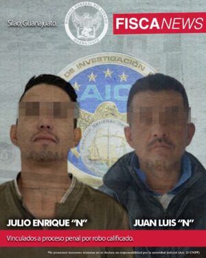 JUAN LUIS “N” y JULIO ENRIQUE “N” Vinculados a proceso penal por robo calificado JUAN LUIS “N” y JULIO ENRIQUE “N” Vinculados a proceso penal por robo calificado