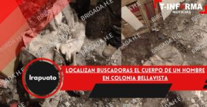 LOCALIZAN BUSCADORAS EL CUERPO DE UN HOMBRE EN COLONIA BELLAVISTA LOCALIZAN BUSCADORAS EL CUERPO DE UN HOMBRE EN COLONIA BELLAVISTA