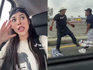 Danna Paola genera polémica por grabar pelea entre vendedores en Tijuana Danna Paola genera polémica por grabar pelea entre vendedores en Tijuana