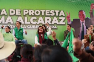 Toma protesta Alma Alcaraz en el Partido Verde Toma protesta Alma Alcaraz en el Partido Verde