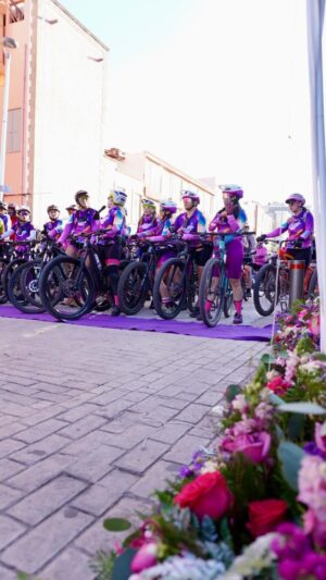 Con rodada ciclista conmemoran el Día Internacional de la Mujer Con rodada ciclista conmemoran el Día Internacional de la Mujer