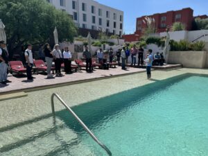 San Miguel de Allende fue sede de la capacitación en materia de riesgos sanitarios en albercas y balnearios. San Miguel de Allende fue sede de la capacitación en materia de riesgos sanitarios en albercas y balnearios.