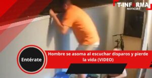 Hombre se asoma al escuchar disparos y pierde la vida (VIDEO) Hombre se asoma al escuchar disparos y pierde la vida (VIDEO)