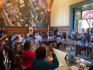 Lorena Alfaro se separa de su cargo para buscar la reelección Lorena Alfaro se separa de su cargo para buscar la reelección