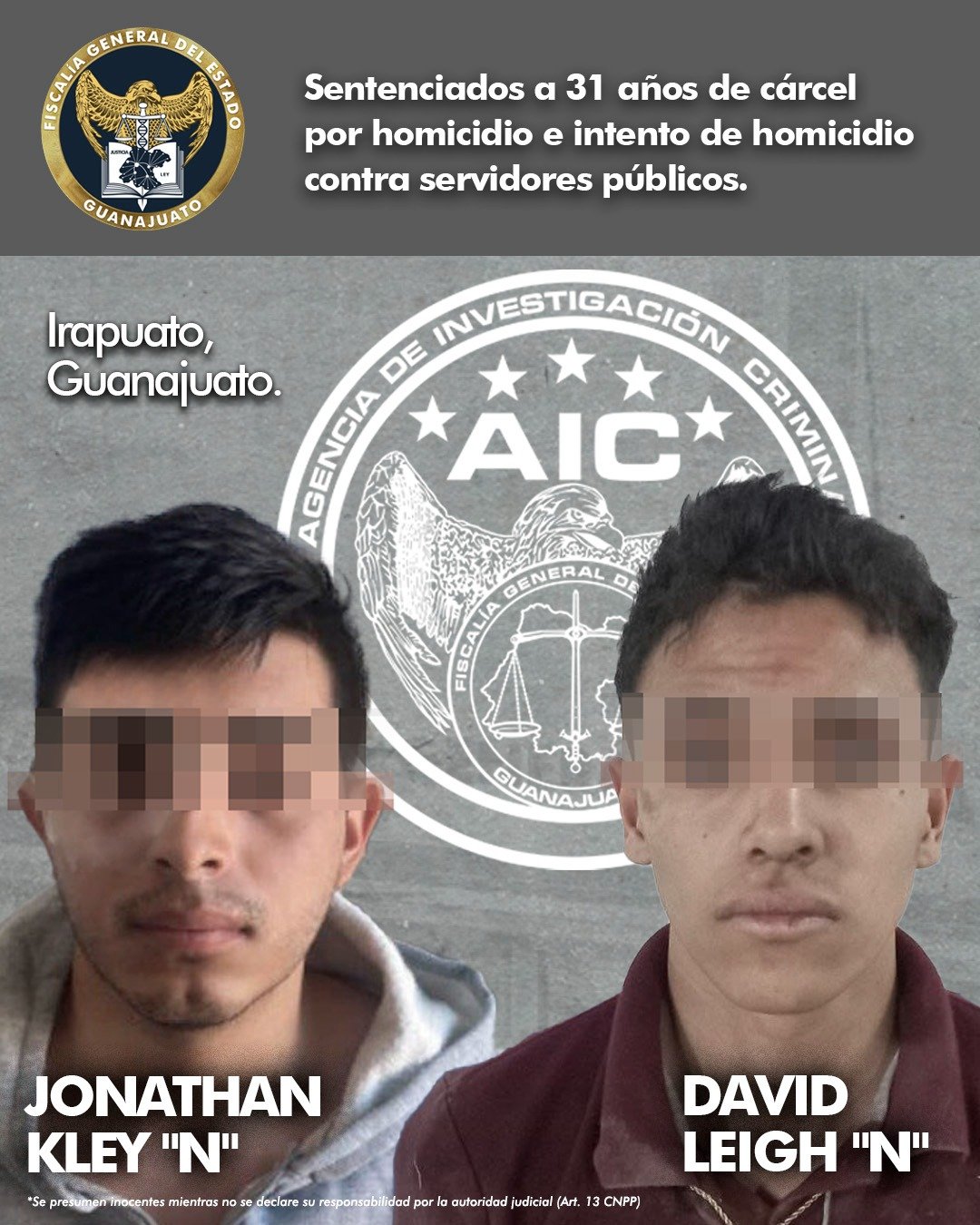 Sentenciados A 31 Años Por Tentativa De Homicidio Cometido En Agravio