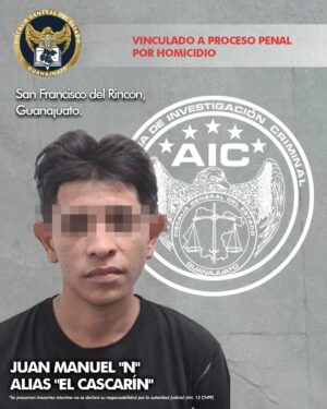 “El Cascarín” es vinculado a proceso penal por homicidio en San Francisco del Rincón “El Cascarín” es vinculado a proceso penal por homicidio en San Francisco del Rincón