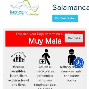 Recomiendan medidas preventivas a salmantinos por mala calidad de aire Recomiendan medidas preventivas a salmantinos por mala calidad de aire