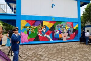 Con mural, estudiantes fomentan la mentefactura y la innovación tecnológica Con mural, estudiantes fomentan la mentefactura y la innovación tecnológica