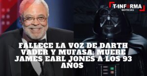Fallece la voz de Darth Vader y Mufasa: Muere James Earl Jones a los 93 años Fallece la voz de Darth Vader y Mufasa: Muere James Earl Jones a los 93 años